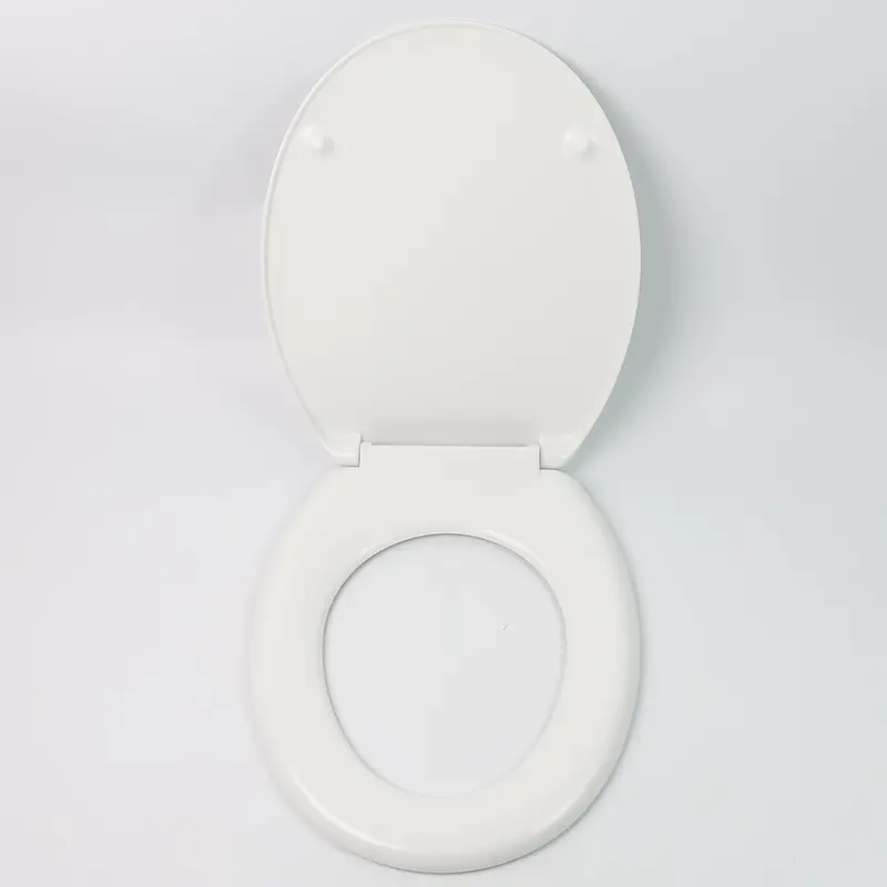 Quick Release Toilet Seat - with Soft Close & Hinges for Easy Cleaning Universal Bathroom Bowl Seating Thermoset Lid 45.5x38.5x5cm, White 1