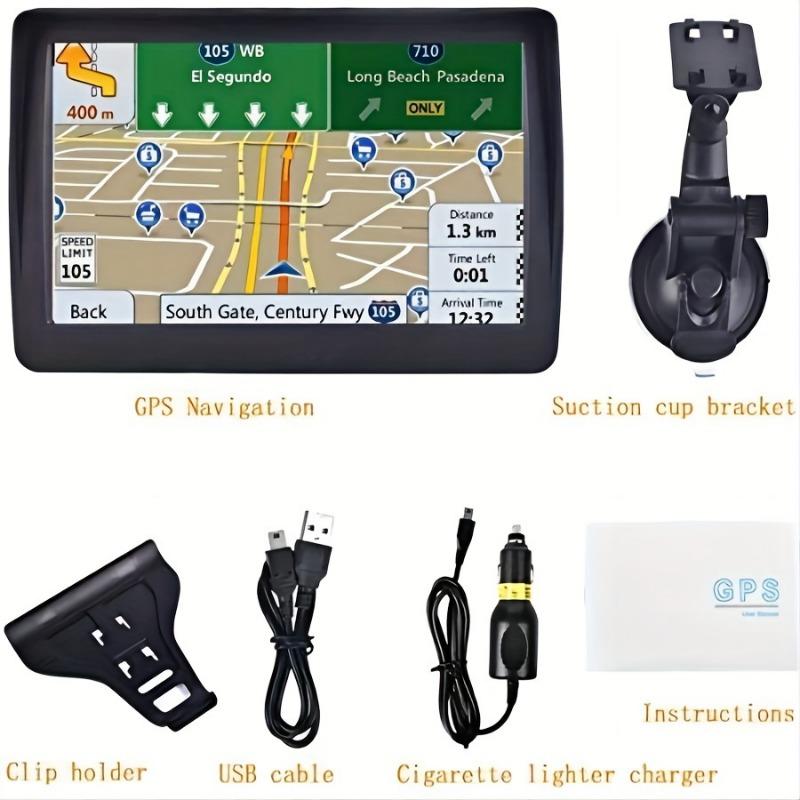 7-inch Touchscreen Car Navigator - HD GPS With Entertainment And RDS Traffic Updates, 256MB+8GB System Navigation Car Truck GPS Navigator 0