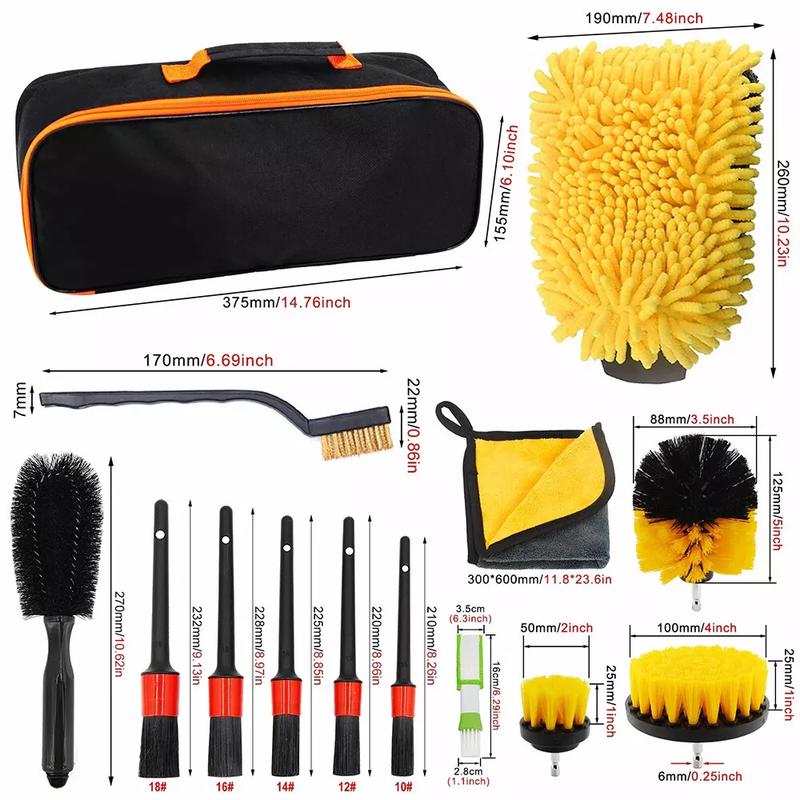 Product Introduction of 122Pcs Car Detailing Brush Set | Soft Bristles for Interior & Exterior | Wheel, Dashboard & Seat Cleaning | Valet Pro Car Wash Kit | Auto Care Accessories for Deep Cleaning | Ideal for Car, Bike & Home Use 2