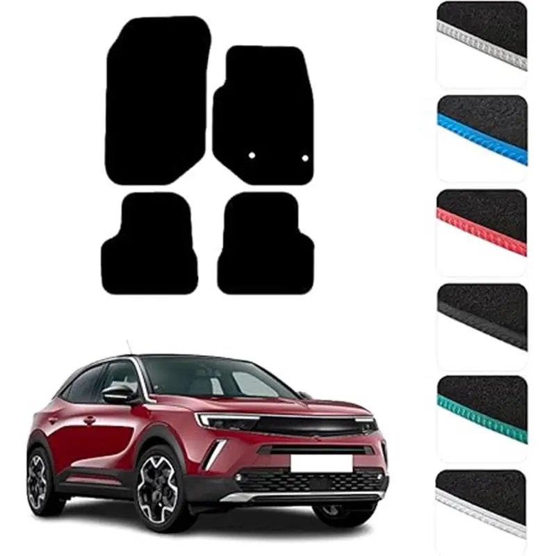 GCM - Car Floor Mats for Vauxhall Mokka 2020 to Present (Non Electric) Full Coverage Floor Protection - Anti Slip & Fit Car Mat with Clips Easy to Clean Car Carpet for All-Weather