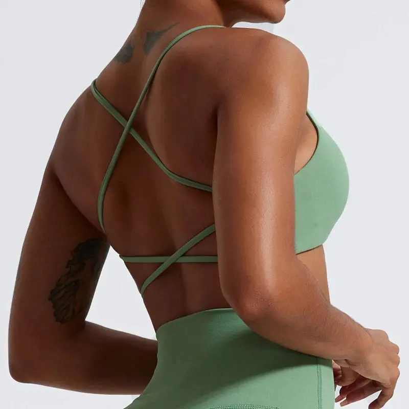 Women's Super Soft Cross Back Sports Bra 0