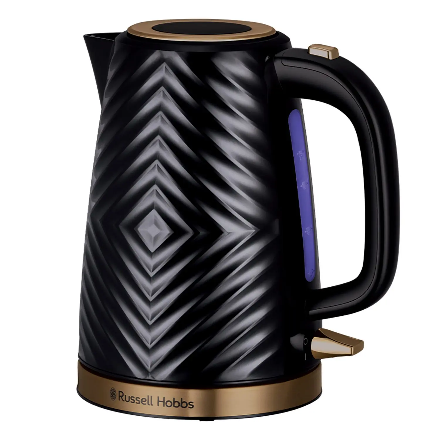 Russell Hobbs Kettle, Groove Kettle, 1.7L Capacity, Quick Boil Kettle, Energy Saving, Stylish Design