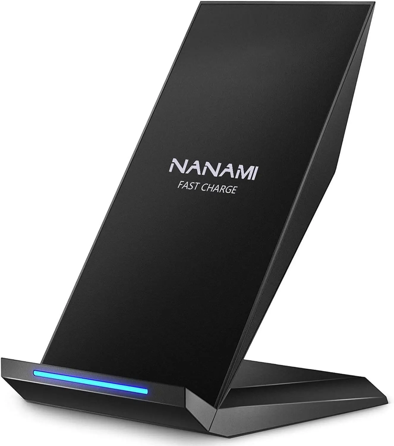 Wireless Charger, NANAMI Qi-Certified Fast Cordless Charging Stand for iPhone 15 14 13 12 11 X XS XR XS Max 8 8P, 10W for Samsung Galaxy S23 S22 S21 S20 S10 S9 S8 Note 20, 5W for All Qi-Enabled Phones