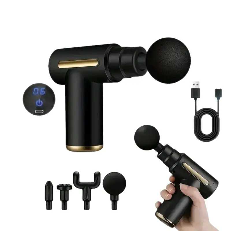 Deep Tissue Massage Gun with 4 Heads for Relaxation Therapy - Comfort 0