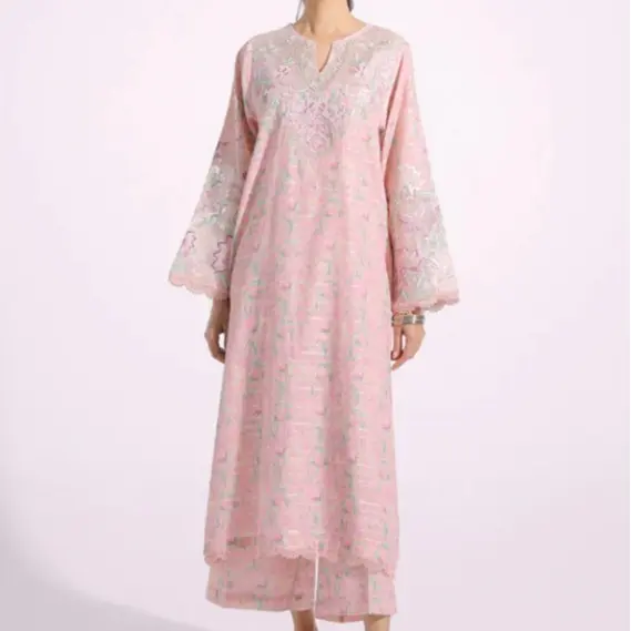 Ethnic 2 piece Coral outfit