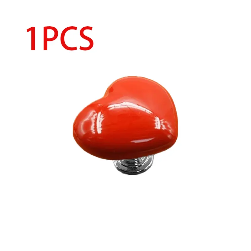 Fashionable Colored Heart Shape Toilet Closestool Water Tank Push Switch Assistant Cabinet Or Door Drawer Auxiliary Buttondevice 5