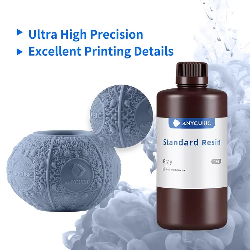 ANYCUBIC 1kg/10kg Liquid Photopolymer Standard Resin 405nm UV Resin For LCD 3D Printer Printing Material For Photon Mono 4