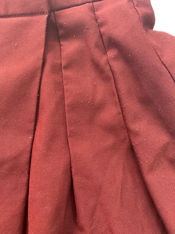 ASOS Red Wrap Pleat Mini Skirt UK 6 1