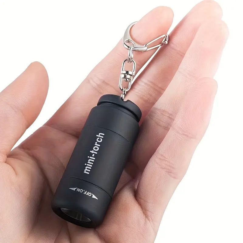USB Rechargeable Portable Flashlight Keychain Mini Torch Camping Ultra Bright Lamp Outdoor Supplies 1