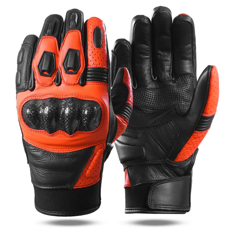 DKZ Leather Motorcycle Gloves Motorbike Thermal  Gloves summer Biker Gloves 4