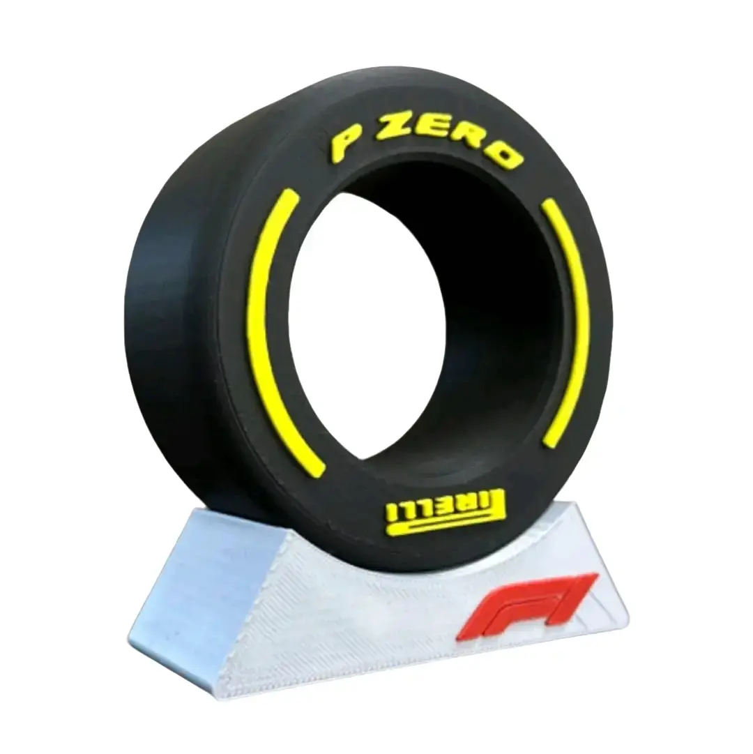 3D Printed F1 Tyre with Stand - Great Gift for Any F1 Fan