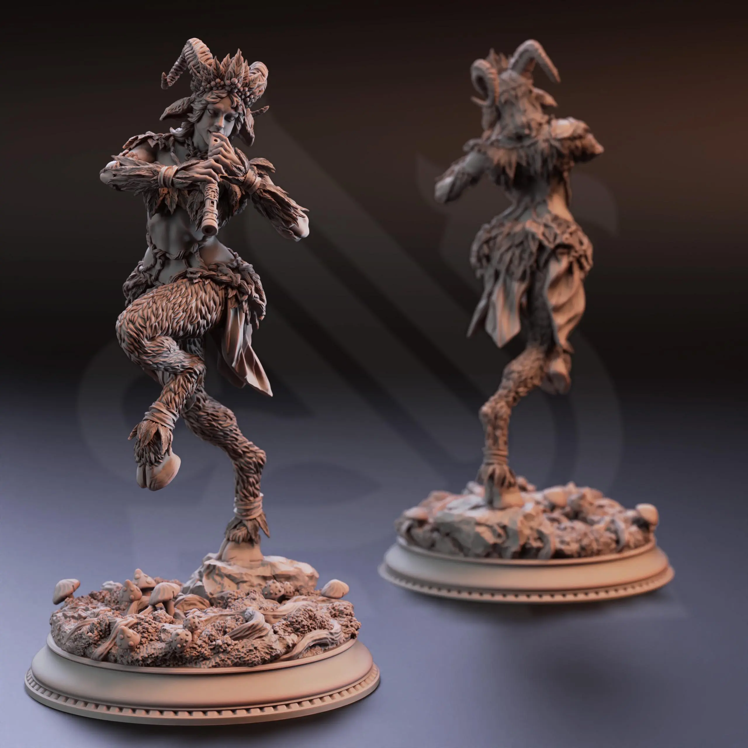 Sylvia of the Fringe – Faun Enchantress DnD D&D Miniatures TTRPG DM Stash