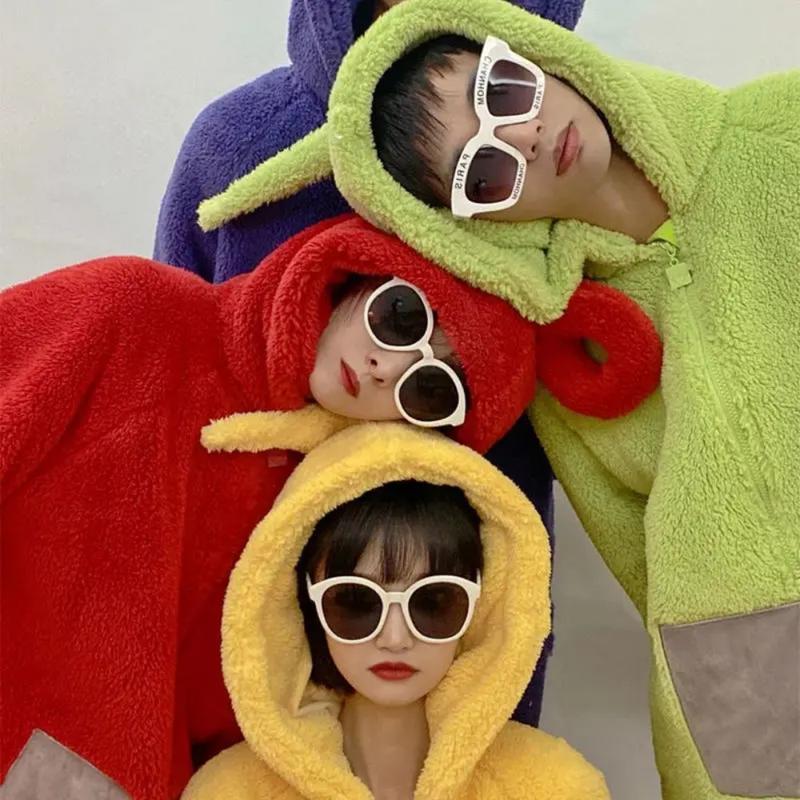Kids Adult Costumes Soft Long Sleeves Piece Pajamas Costume Lala Home Clothes Cosplay Adult Unisex Party Wear 4