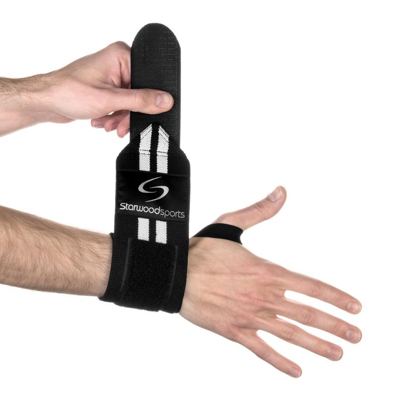 Gym Wrist Straps Wrist Support Weight Training Lifting Elasticated Gym Straps 5