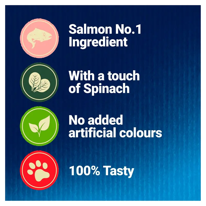 Felix Naturally Delicious Salmon 8x50g - Natural Salmon Flavored Treats for Cats 3