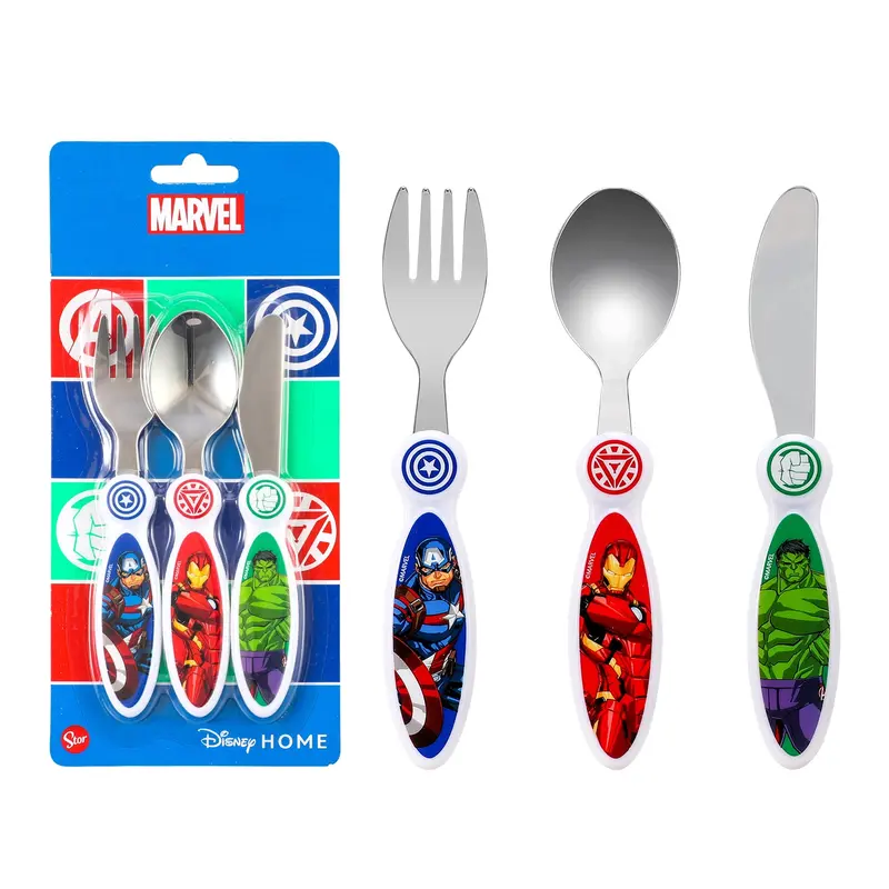 Avengers Children's Kids 3pcs Cutlery Set 6