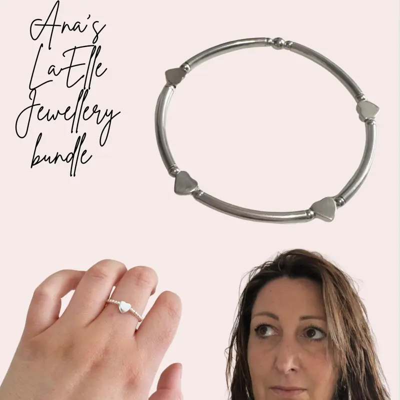 Ana's Sterling Silver Bracelet and Ring Set 0