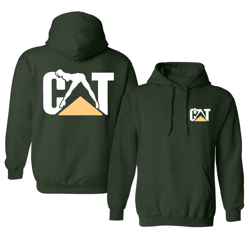 Cat With Woman Hoodie, Unisex Hoodie for Comfort and Adventure, Pullover Cotton Menswear 3