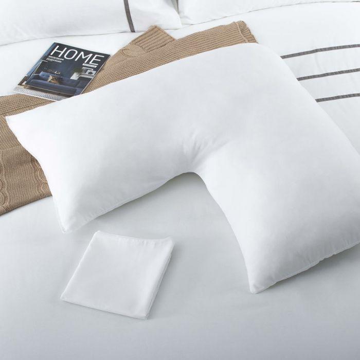 V Shaped Pillow & Pillow Cases SOLD SEPRATLY OR AS A PACK Back Support Extra Filled Orthopaedic Pregnancy Nursing Maternity Pillow with Pillow Cases 2