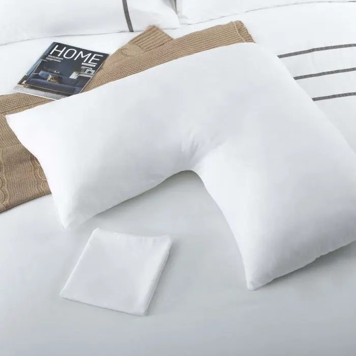 V Shaped Pillow & Pillow Cases SOLD SEPRATLY OR AS A PACK Back Support Extra Filled Orthopaedic Pregnancy Nursing Maternity Pillow with Pillow Cases 2