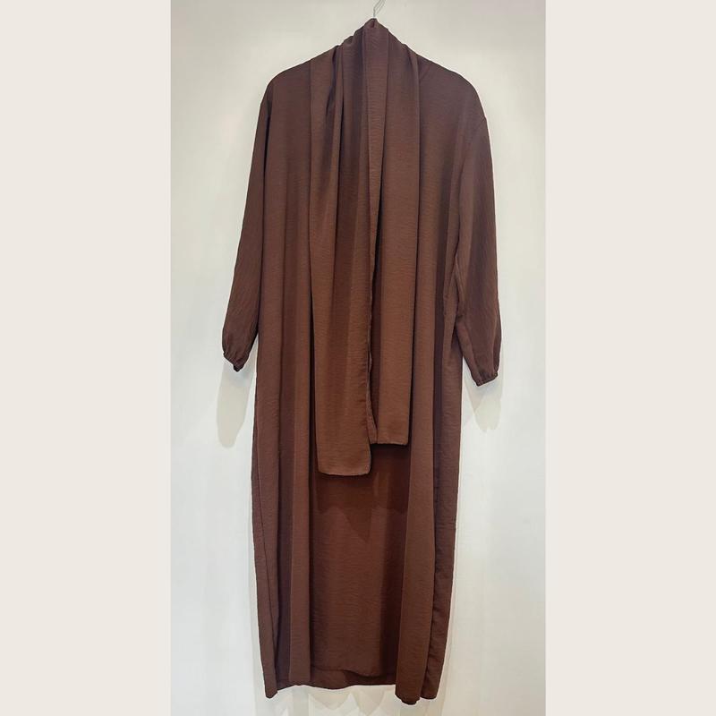 Crepe Prayer Abaya with Attached Hijab, Praying Abaya, Muslim Women, Pray Jilbab, Hijab, Prayer Long Dress, Dubai, Maxi 7