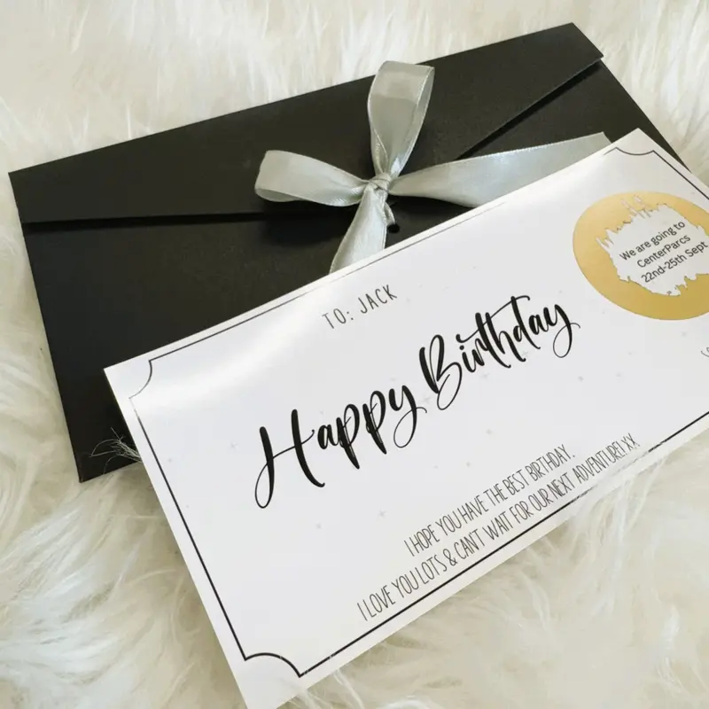 Customisable Birthday Surprise Scratch Card, Personalised Gift Card for Any Occasion, Luxury Gift Envelope, Scratch and Reveal Personalised Bday Surprise 2