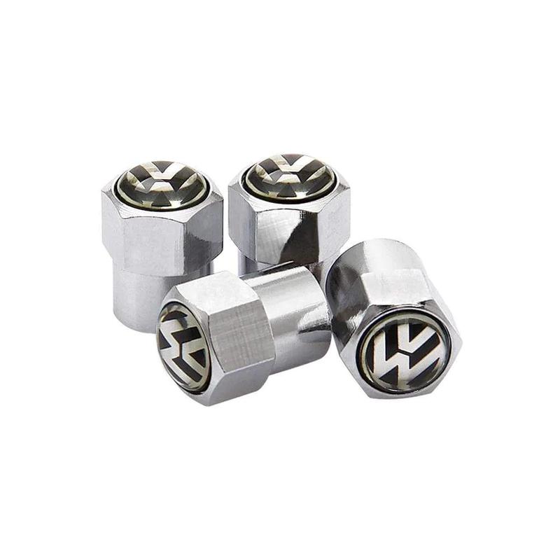 Volkswagon VW Dust Valve Caps - Universal fit in Chrome 0
