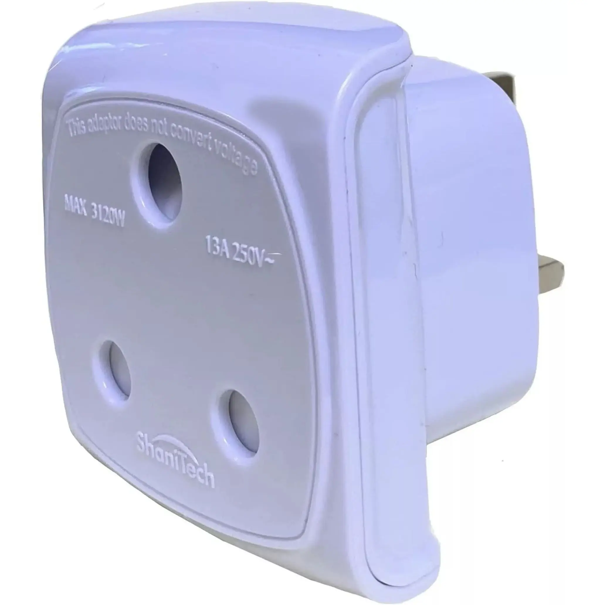 ShaniTech South African SA Visitor to UK Earthed 3 Pin Travel Adaptor Africa Adapter Plug Visitors from South Africa Swaziland, Nepal, Namibia, Mozambique, Lesotho, Botswana to UK Socket Smartphone