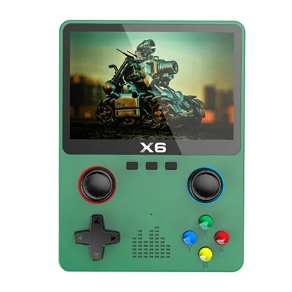 X6 3.5Inch IPS Screen Handheld Game Player Dual Joystick 11 Simulators GBA Video Game Console for Kids Gifts 7
