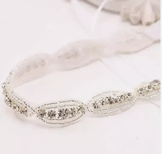 Bridal Headband with Rhinestones and Crystal Embellishments for Flowergirls 2