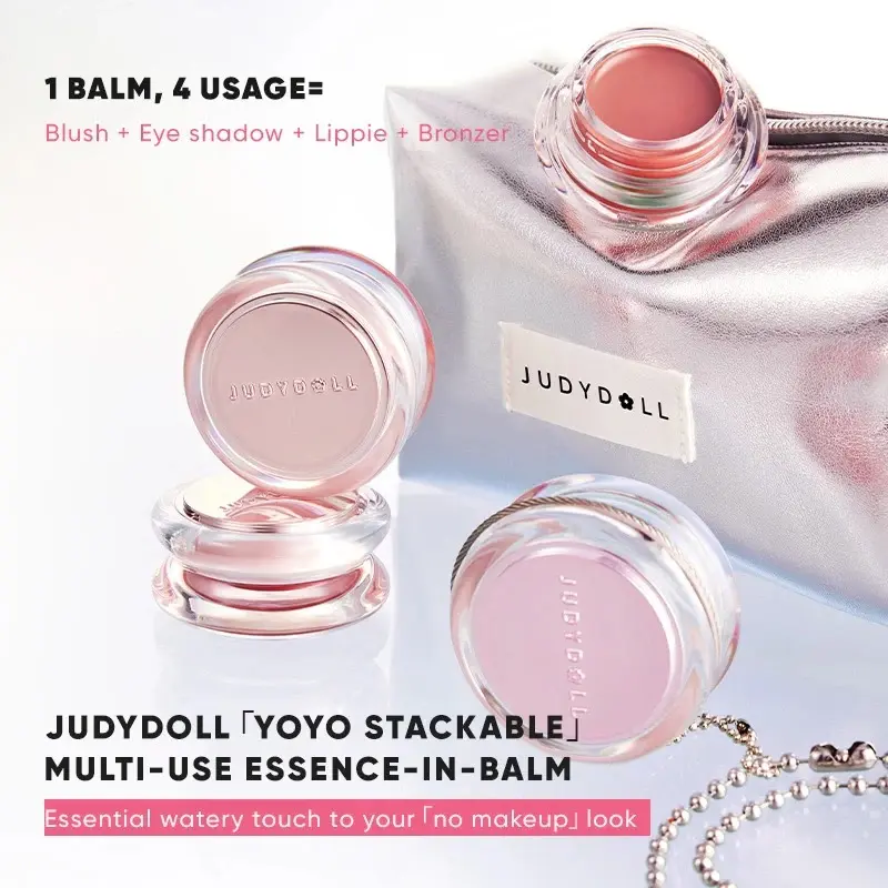 Trending JUDYDOLL YOYO STACKABLE Multi-Use Balm - 4 uses in 1 balm = Blush+Eye Shadow+Lippie+Bronzer - Cosmetic, Makeup N02