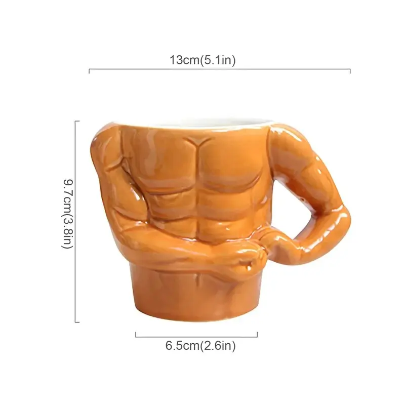Muscle Man Ceramic Coffee Mug 1