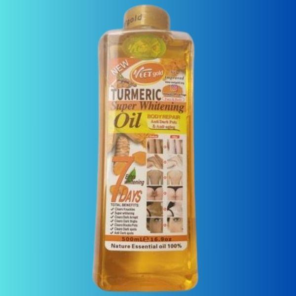 Veet Gold Turmeric Super Whitening Body Repair Oil 500ml 3
