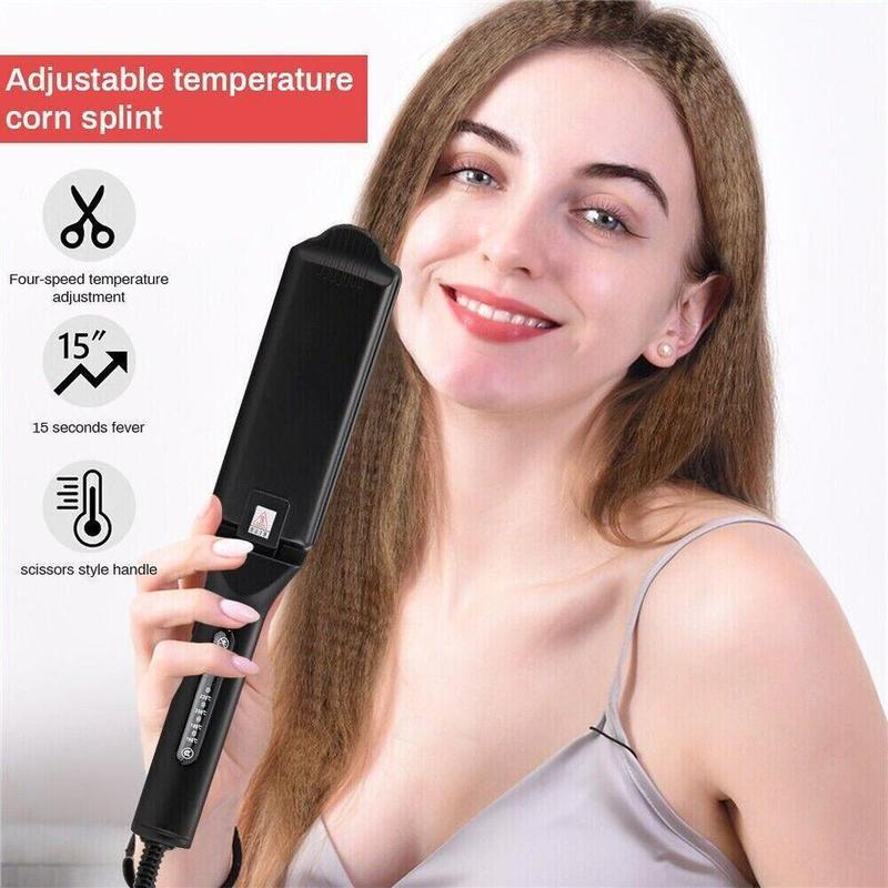 Salon Hair Curler Ceramic Crimper Wave Curling Iron Wand Wet & Dry Styling Tool Smooth Comfort 6