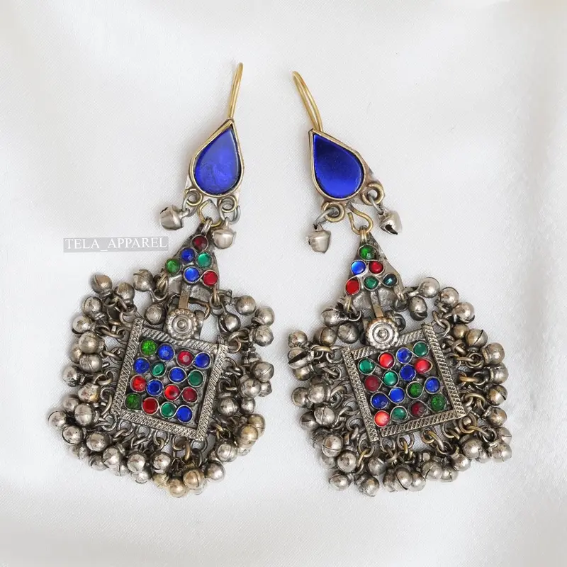 Afghan Earring Jewelry - Traditional Handmade Design 0