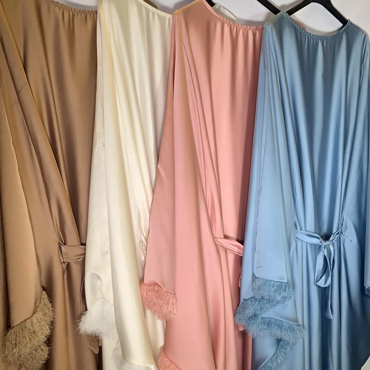 Feathered abaya