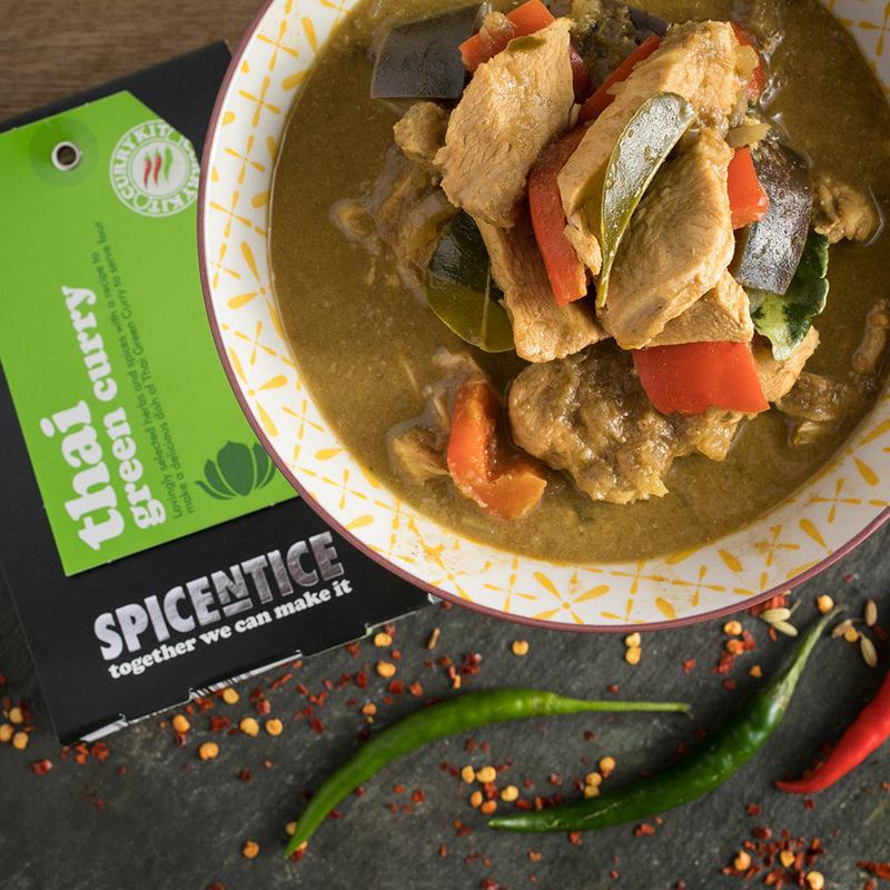 Spicentice Thai Green Curry Recipe Kit - Cooking with Chilli and Spices 2