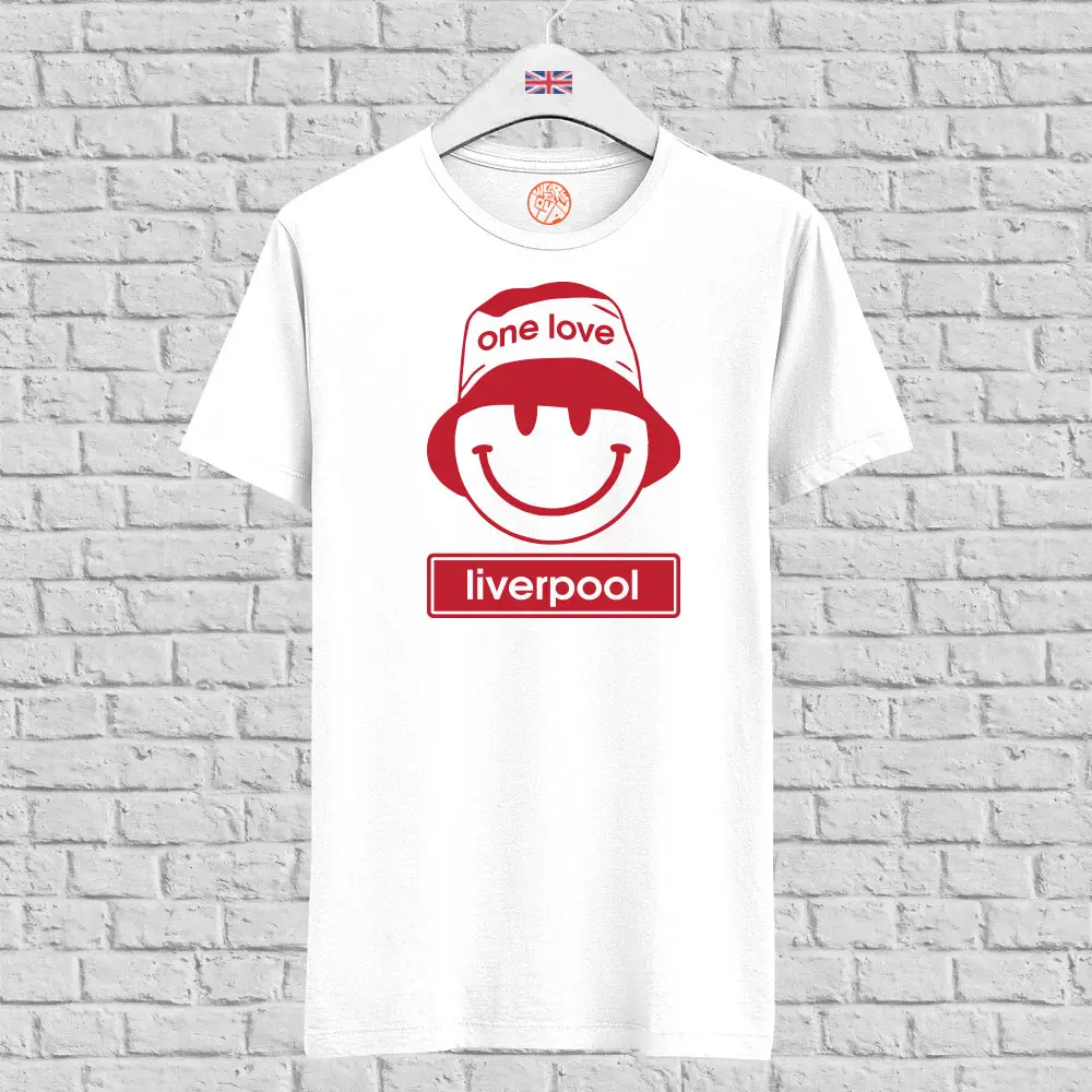 Liverpool One Love White Organic Cotton T-Shirt