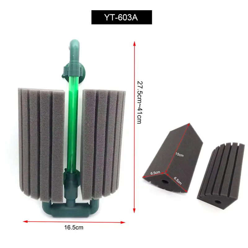 New Bio Sponge Filter for Aquarium Fish Tank Shrimp Pond Air Pump Biochemical Filtration Noiseless Foam aquarium accessories 7