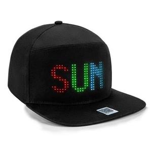 YOYOWAY LED Hats, LED Baseball Cap with Custom Images and Text, Control with Bluetooth App, With Detachable LED Display, for New Year's Christmas Party Birthday Advertising Campaign