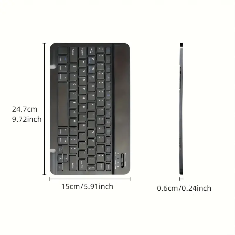 Wireless Keyboard, Mini Keyboard For IPad IPhone Mobile Phone Tablet Laptop, 4 Colors Available, Slim And Mute Multi-Device, Support Three Systems, For Android IOS Windows System Devices. Stylish Portable And Convenient Universal Multi-Device Mini Wireles 4