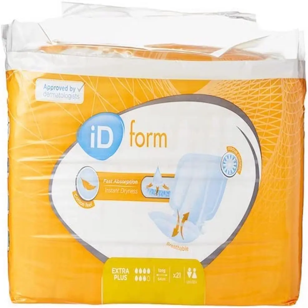 Form Disposable Extra Plus Incontinence Pads, Men's and Women's, Disposable Briefs, Anti-Leak Protection, Wetness Indicator, Odour Control, 2350ml, 21 Pads