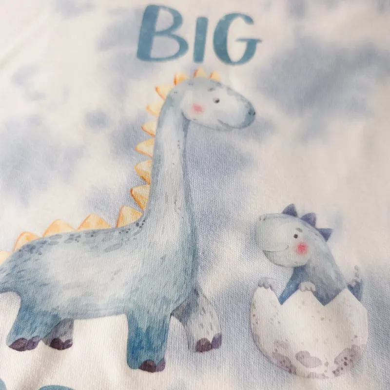 Dovitee Limited Big Brother Tie Dye Loungewear Set for Boys - Tie-Dye Blue, 100% Cotton, Raglan Sleeves, Elastic Waistband, Sizes 12-8 Years 6