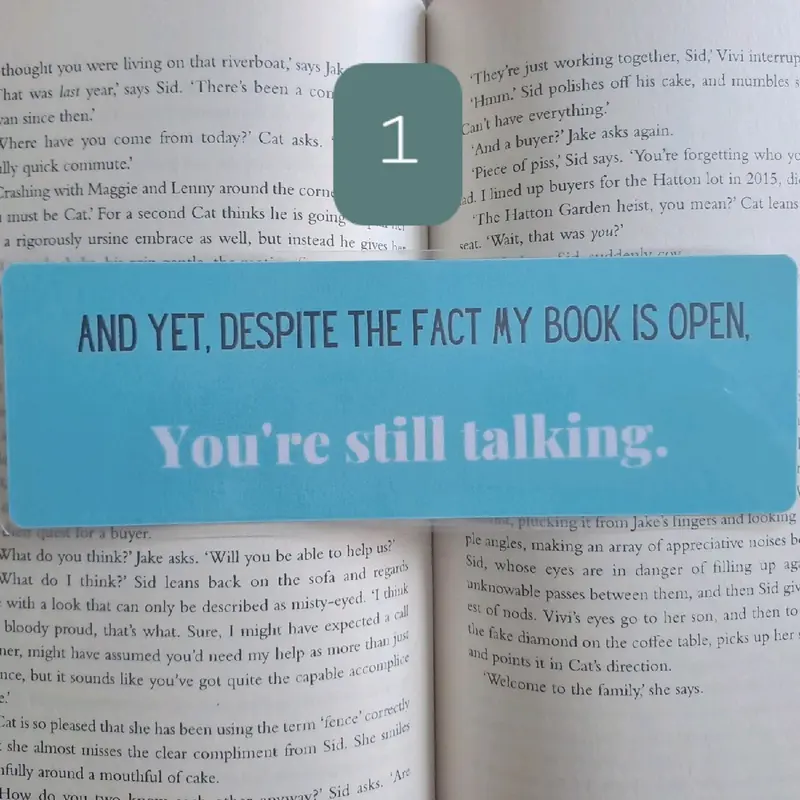 Sarcastic reading bookmarks 2
