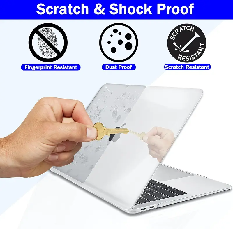 Crystal Clear Case for MacBook Air 13 inch (2010-2017) - Polycarbonate Hard Shell Cover for MacBook Air M1 A2337/A2179/A1932 5