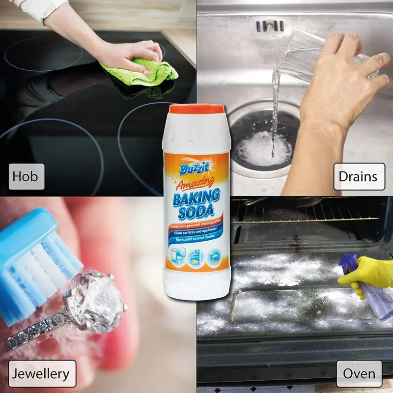 12 x Duzzit Amazing Baking Soda Multi Purpose Household Cleaner 500g 3