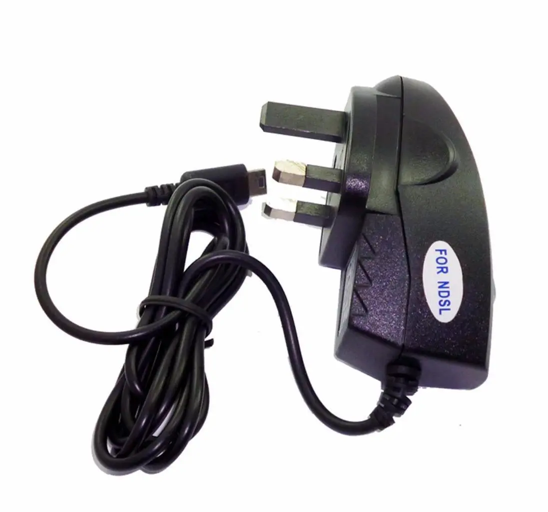 For Nintendos DS LITE NDSL mains charger adapter uk 3 pin UK standard CE Approved
