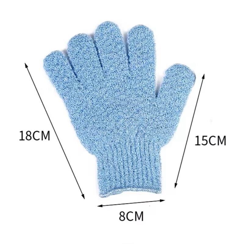 （gift）Random Colour  1pc Exfoliating Gloves Body Scrubber Bath Gloves Scrubbing Gloves for Shower, Spa, Massage, Dead Skin Cell Remover Personal Cleaning 3