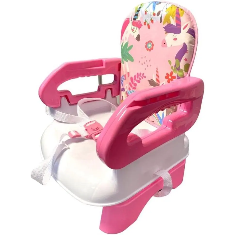 (151) LADIDA Baby Booster Seat and High Chair, Easy to Fold and Transport, Adorable Pink Unicorn Design baby high portable highchair good  high busy  seat nup  nup  high  chair viral  chair baby  essentials infant  seat toddler  chair