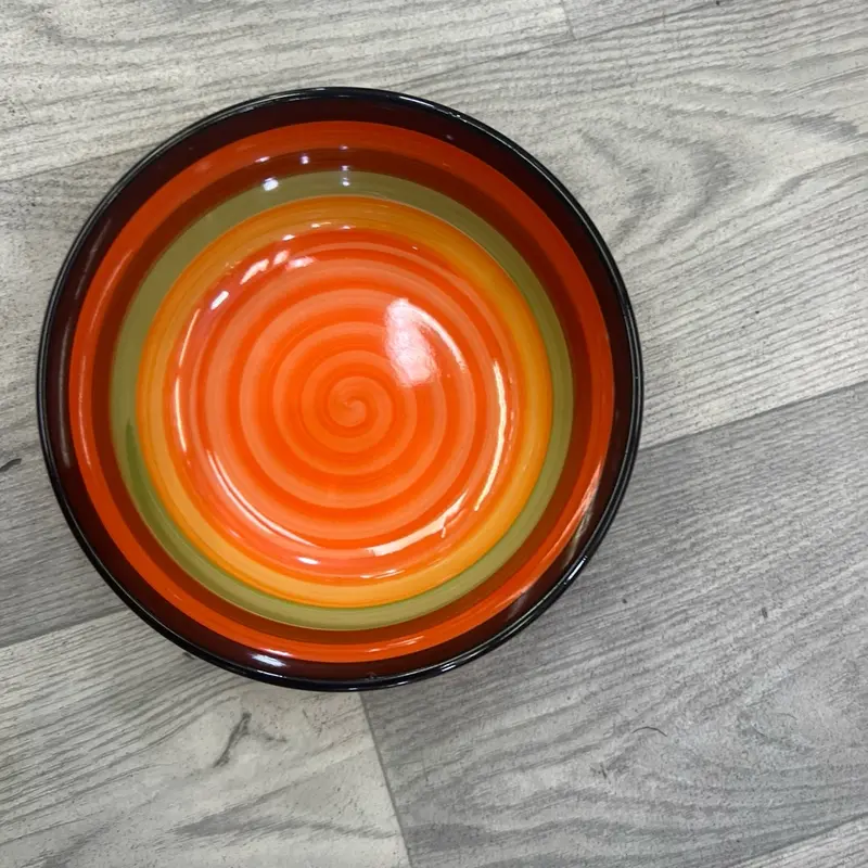 6inch coloured ceramic bowl microwave & dishwasher safe 6